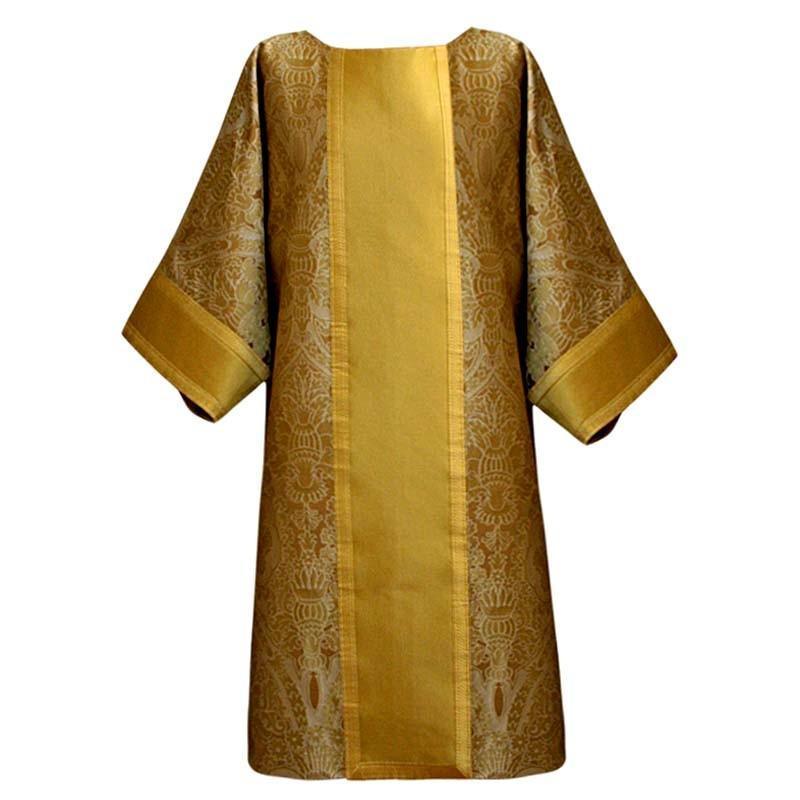 Classic Dalmatic in Perle Crevelli with Cloth of Gold Orphreys - Watts & Co. (international)