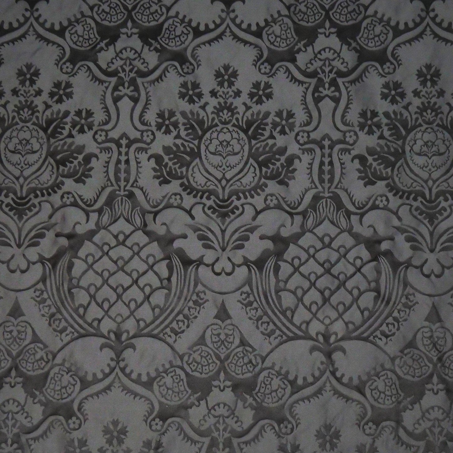 Comper Cathedral Silk Damask - Black - Watts & Co.