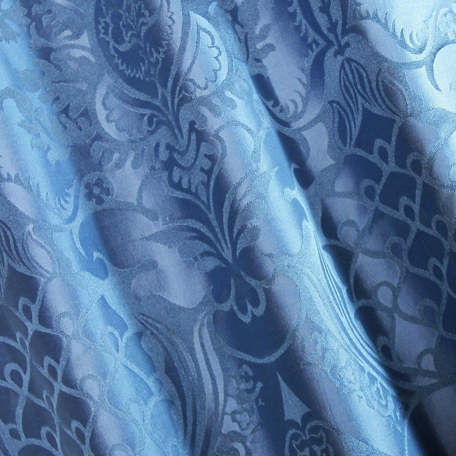 Comper Cathedral Silk Damask - Blue - Watts & Co. (international)