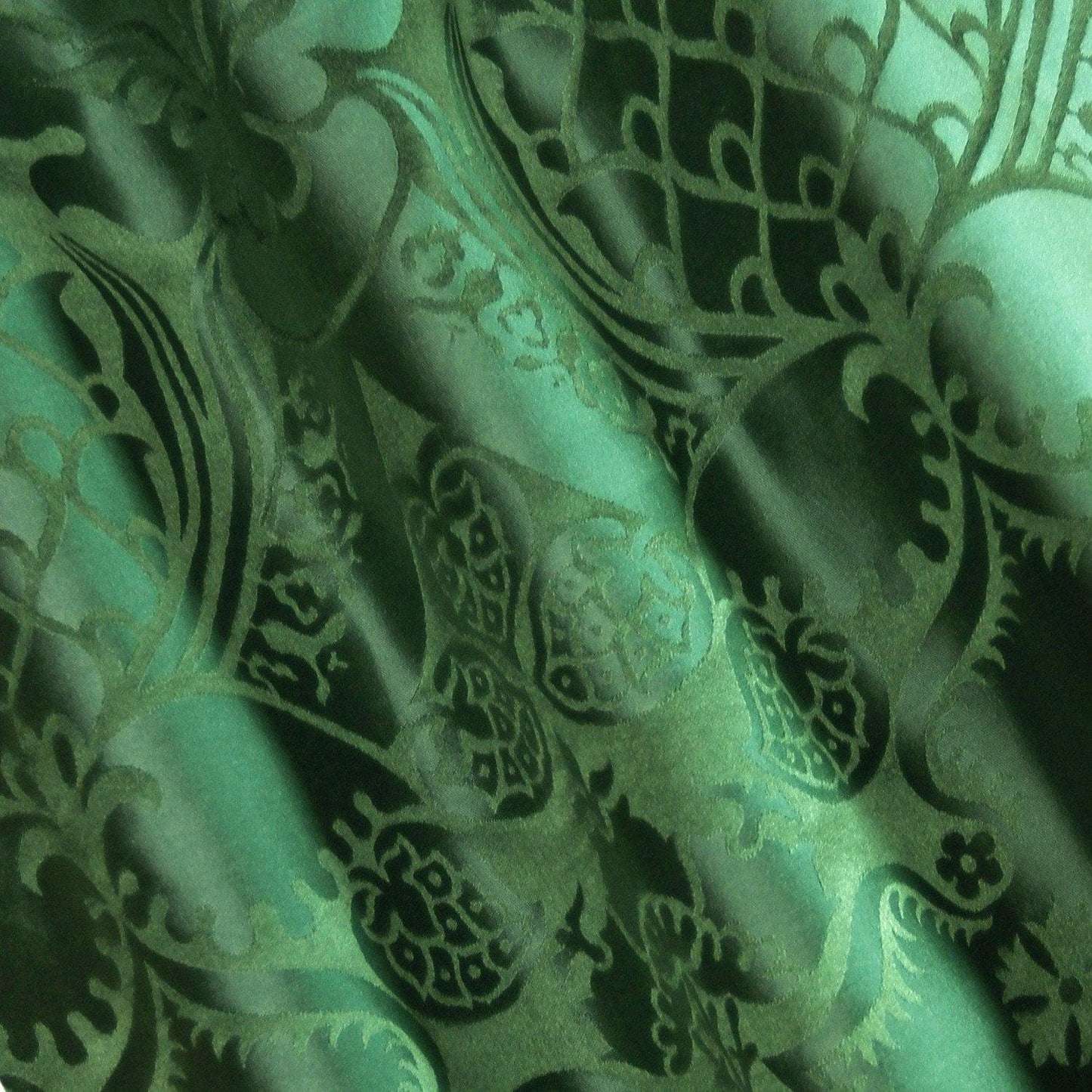 Comper Cathedral Silk Damask - Green - Watts & Co. (international)