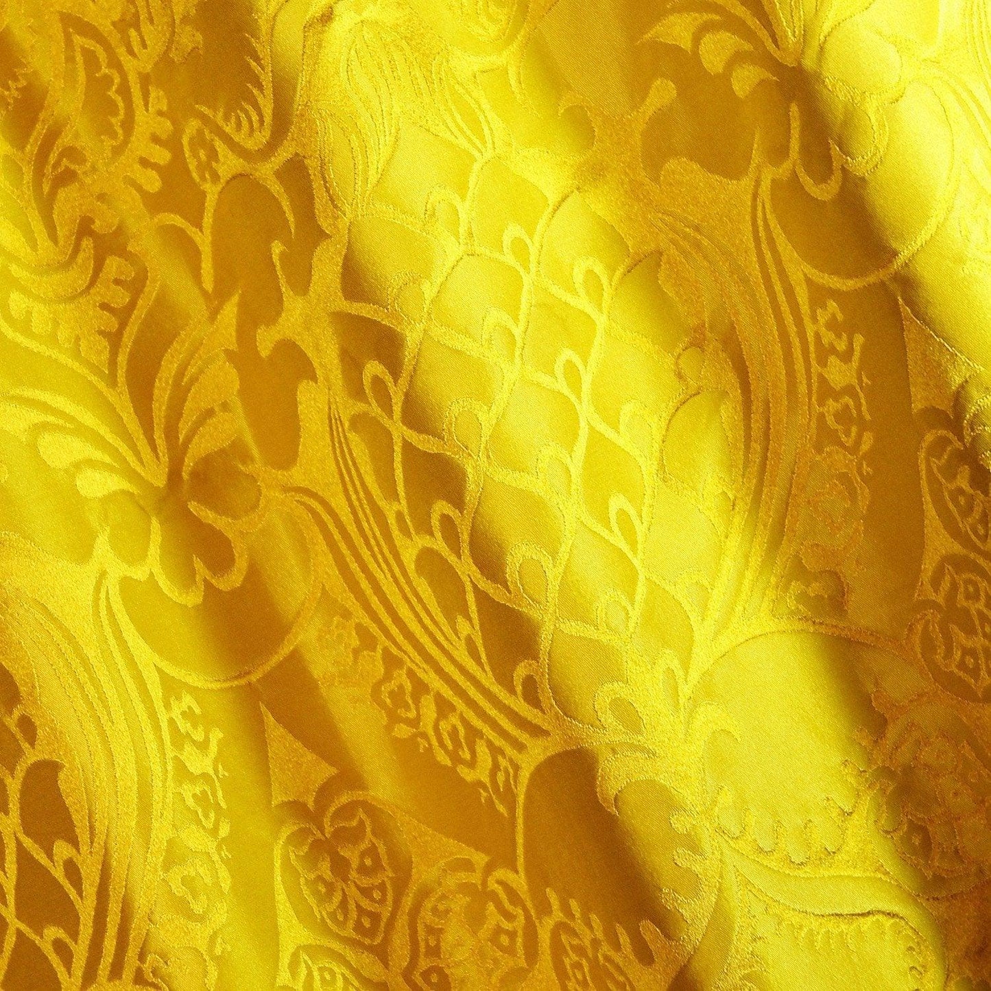 Comper Cathedral Silk Damask - Imperial Yellow - Watts & Co. (international)