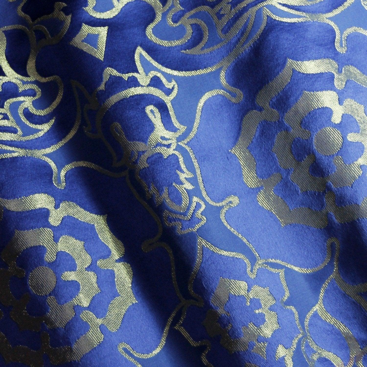 Coronation Damask - Blue & Gold - Watts & Co. (international)