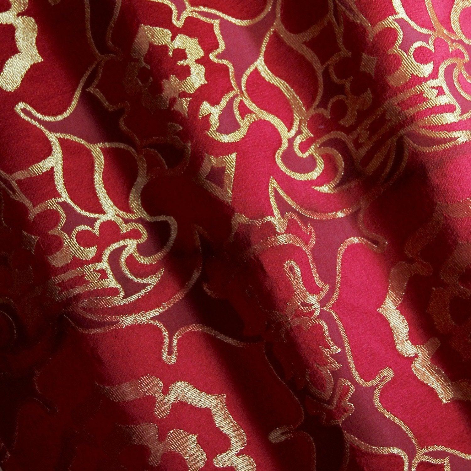 Coronation Damask - Red & Gold - Watts & Co. (international)