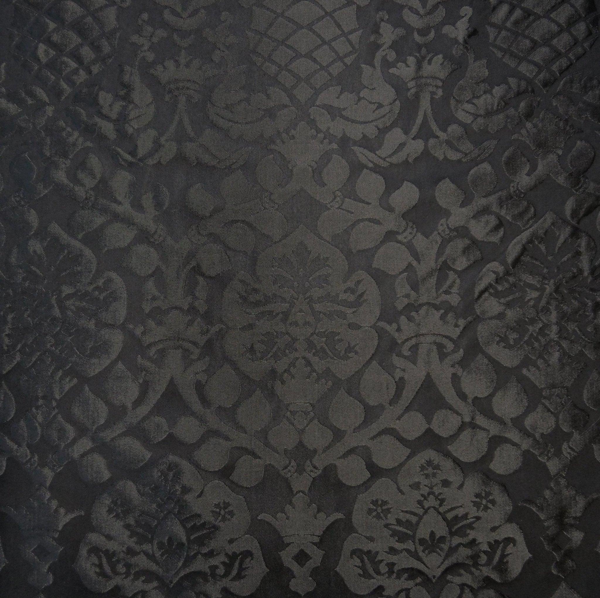 Davenport Damask - Black - Watts & Co.
