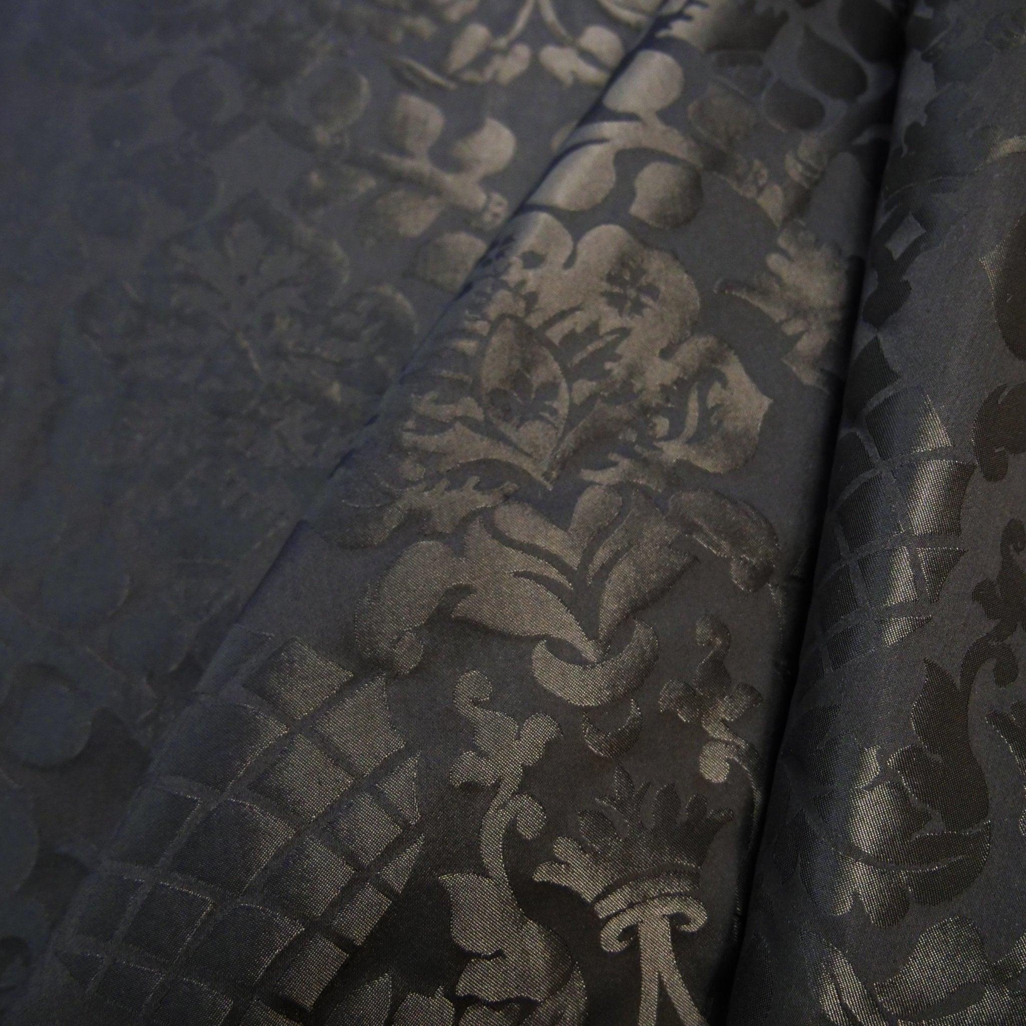 Davenport Damask - Black - Watts & Co.