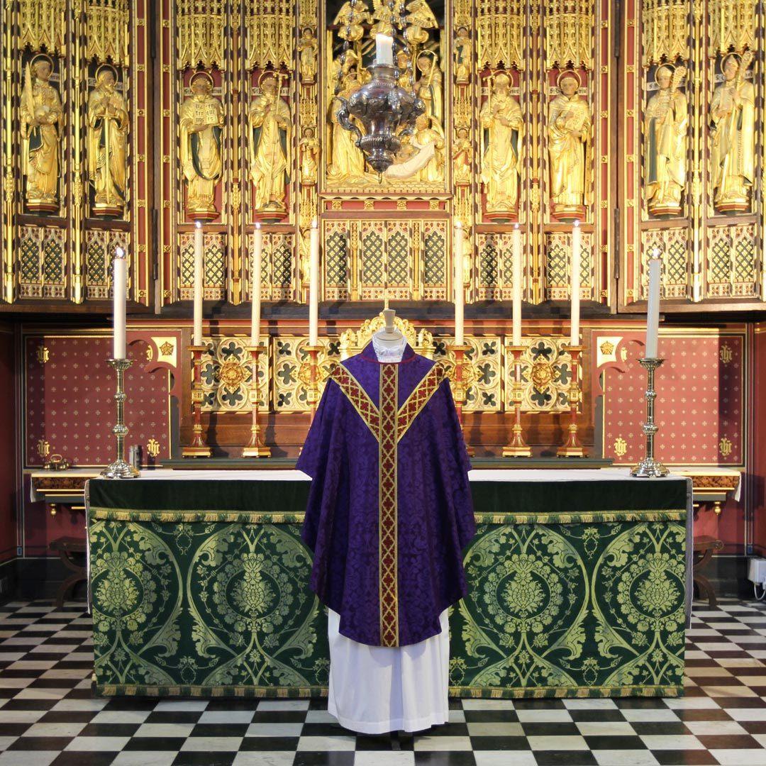 Watts & Co. – Purple 'Davenport' Chasuble, in situ