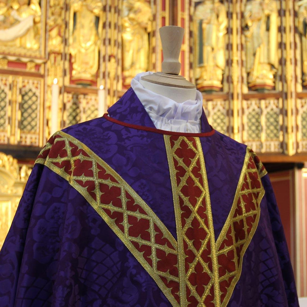 Watts & Co. – Purple 'Davenport' Chasuble, detail