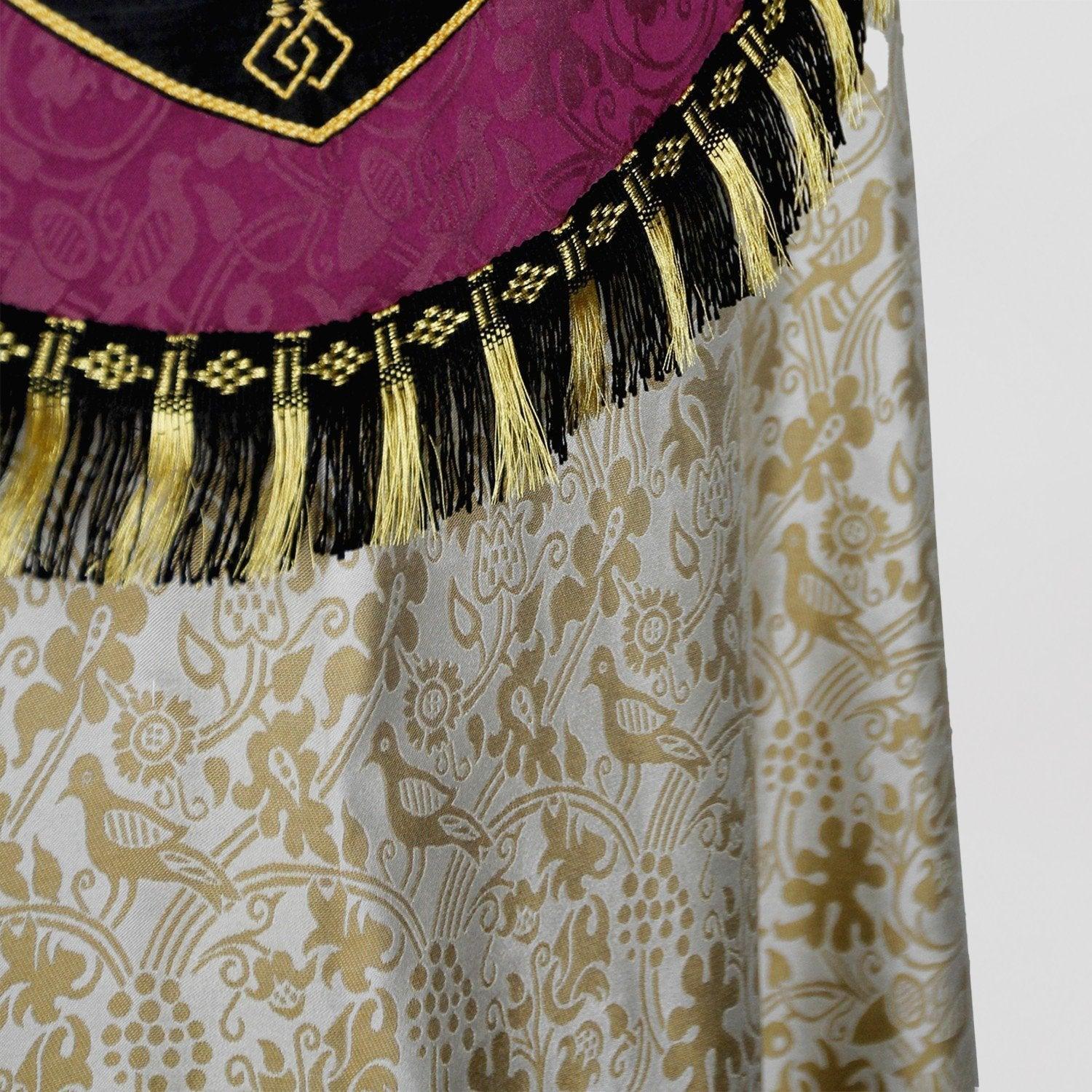 Embroidered Cathedral Cope in Oyster Hilliard - Watts & Co.