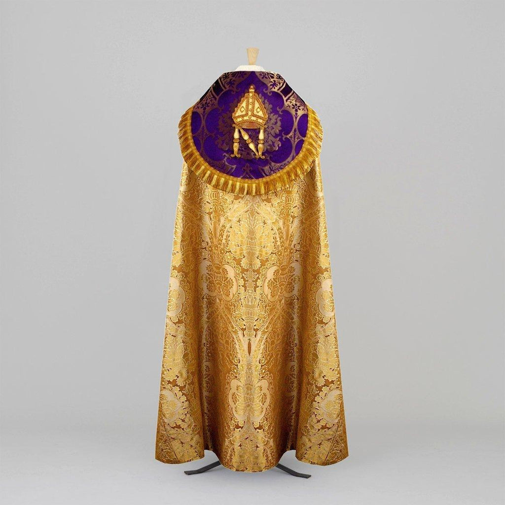 Embroidered Cathedral Cope in Perlé Crevelli - Watts & Co.
