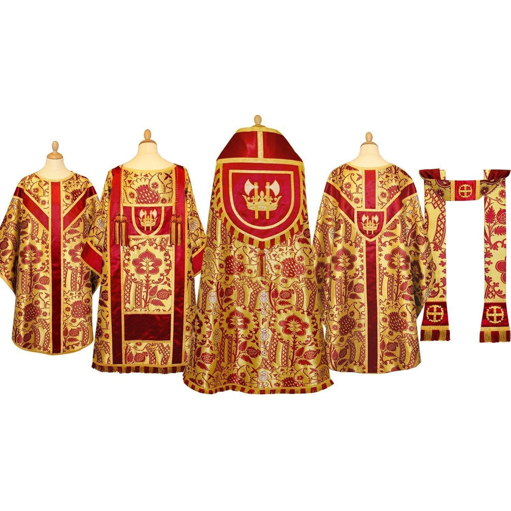 Embroidered Comper Strawberry Pontifical High Mass Set - Watts & Co. (international)