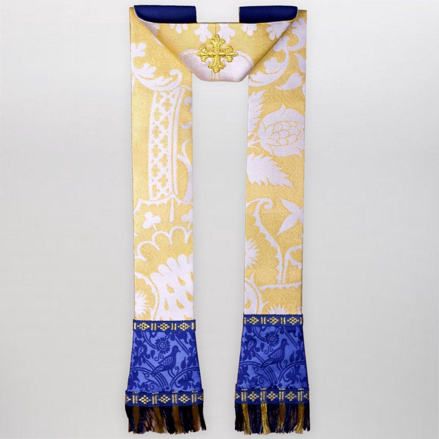 Embroidered Full Gothic Chasuble in Comper Strawberry - Watts & Co. (international)