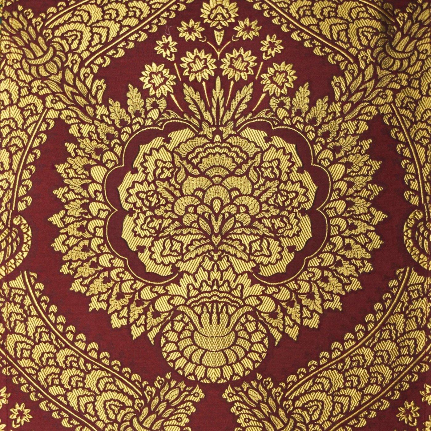 Embroidered Minster Cope in Red/Gold Memlinc with Red Velvet Orphreys - Watts & Co. (international)