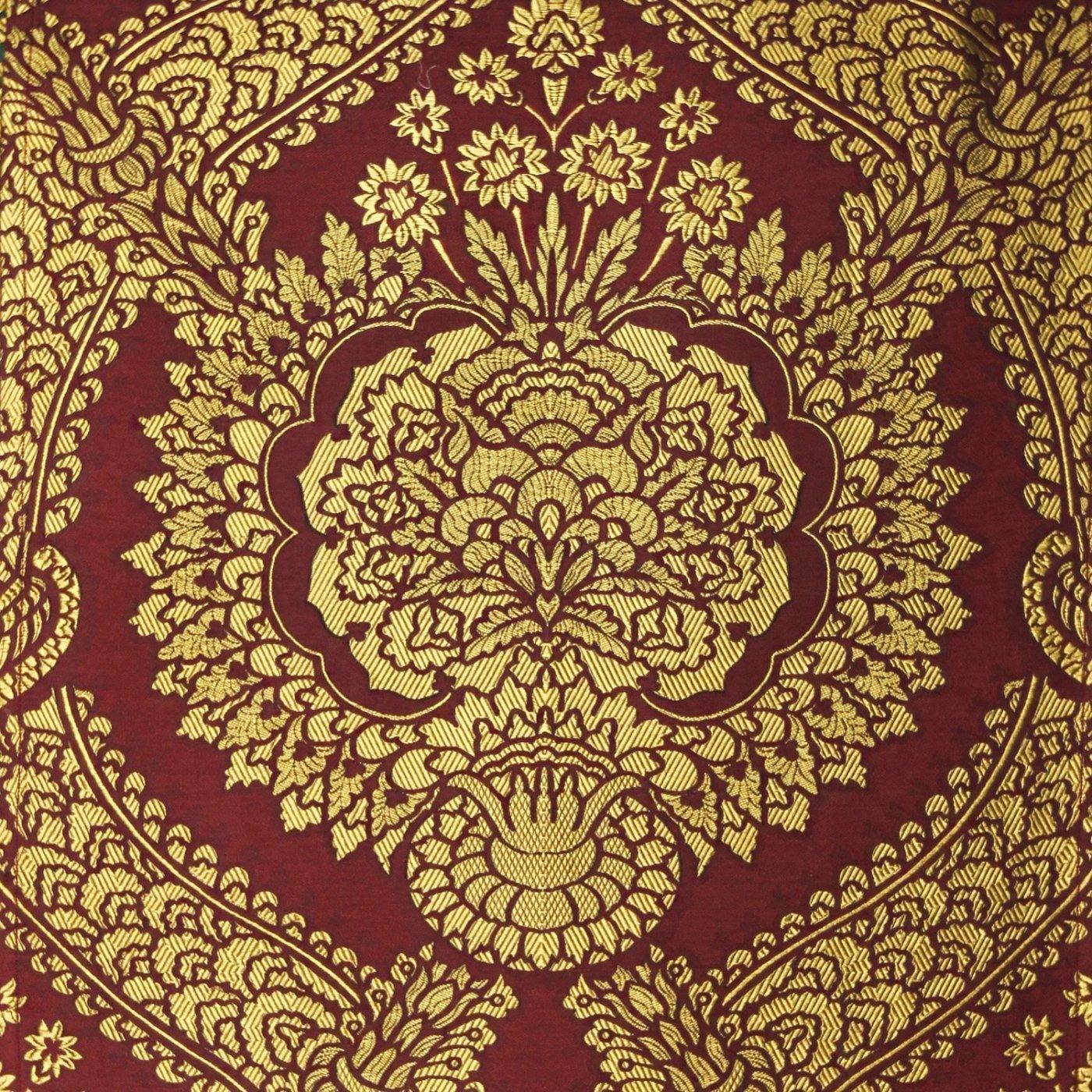 Embroidered Minster Cope in Red/Gold Memlinc with Red Velvet Orphreys - Watts & Co. (international)