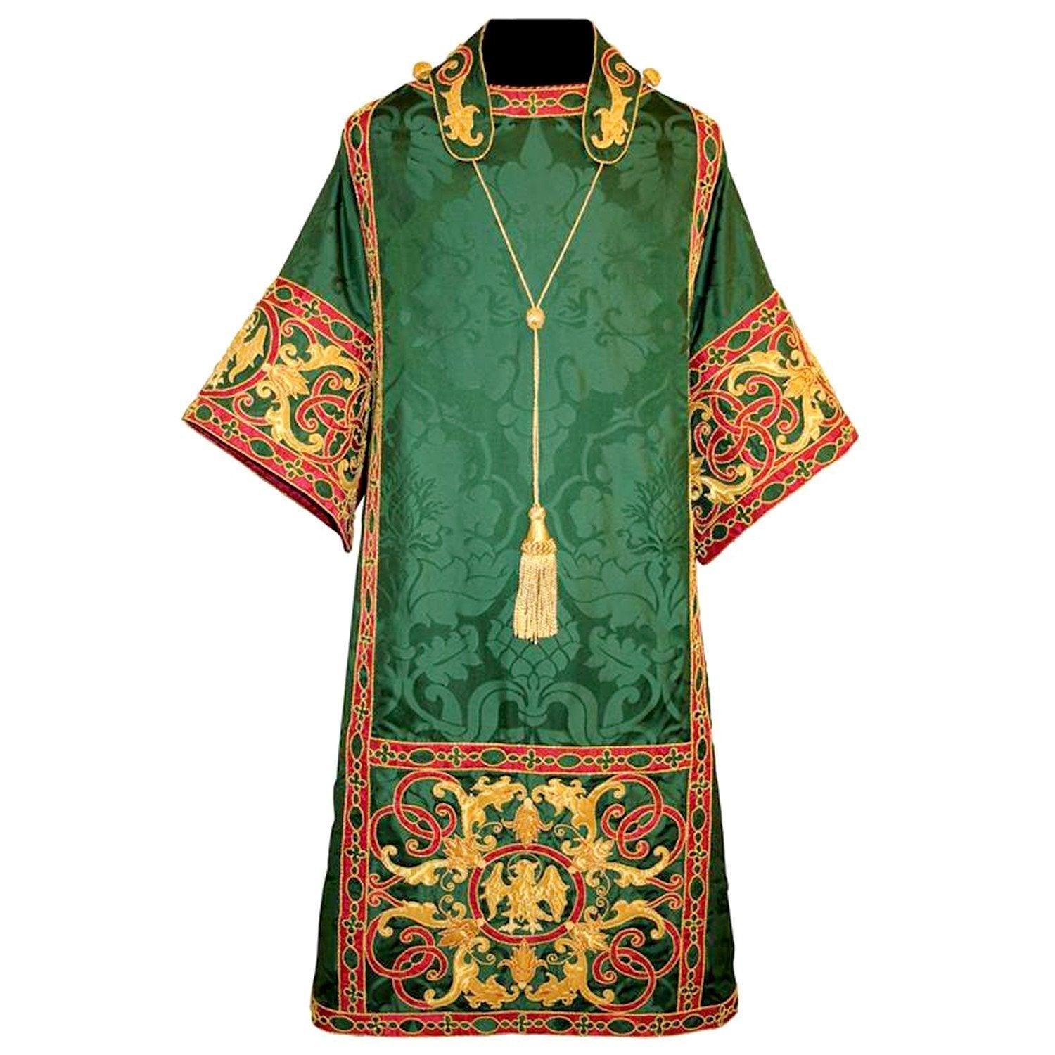 Embroidered Spanish Dalmatic in Green Bellini - Watts & Co. (international)