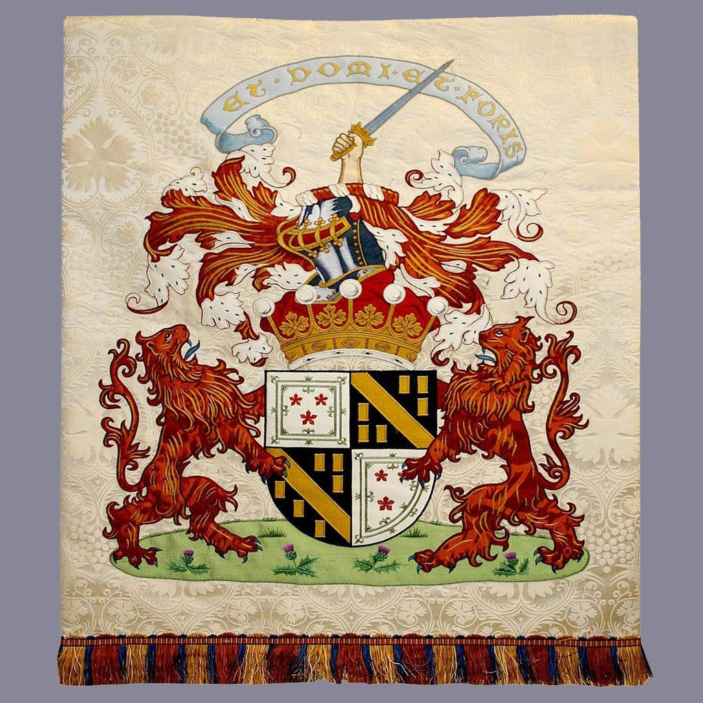 Embroidered white pulpit fall - Watts & Co. (international)