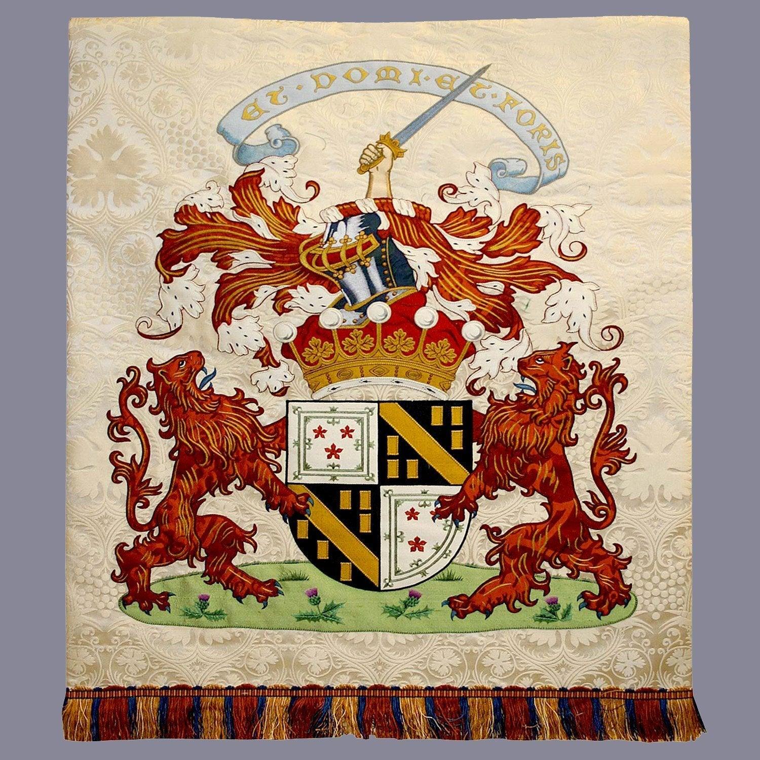 Embroidered white pulpit fall - Watts & Co. (international)