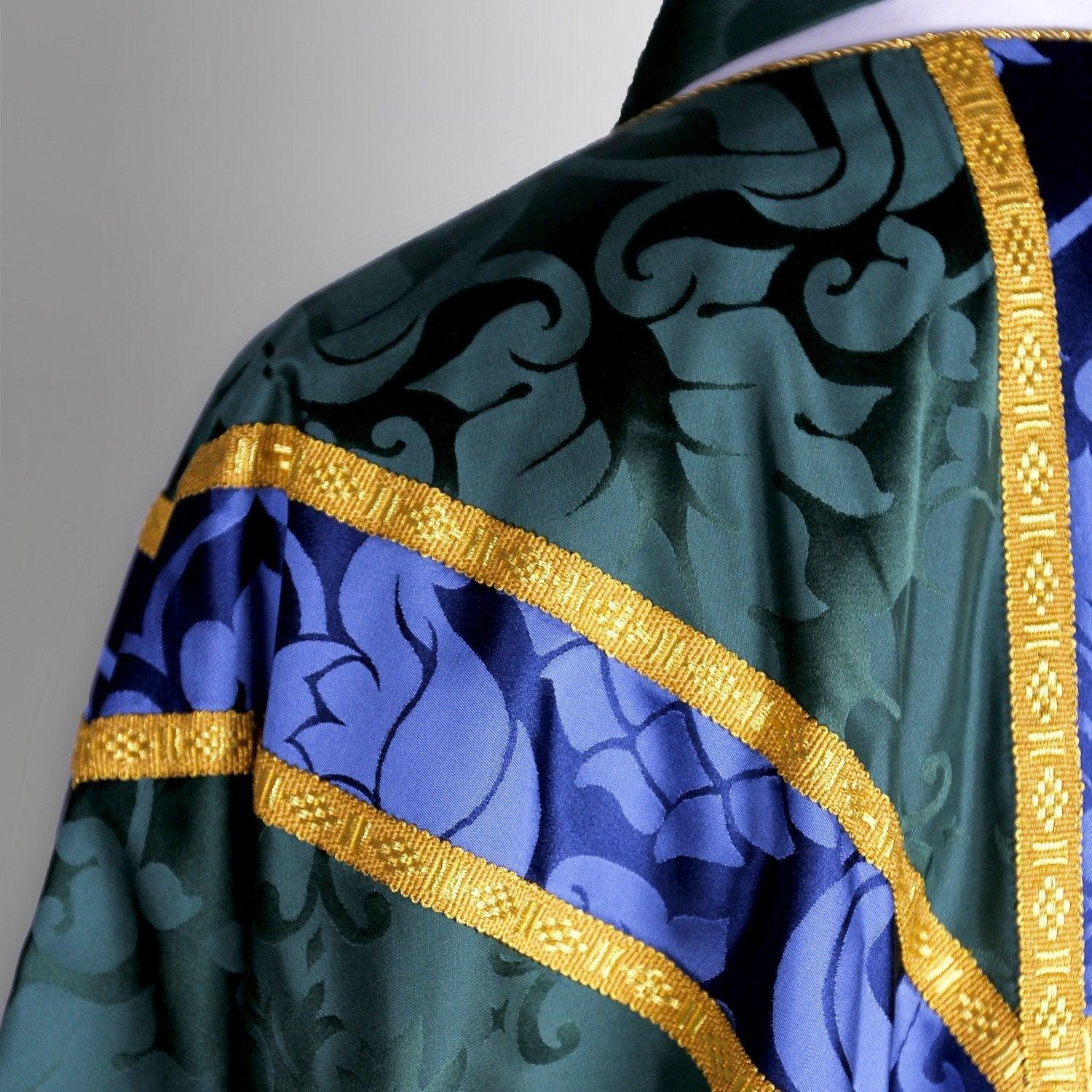 Full Gothic Chasuble in Green Bellini - Watts & Co. (international)