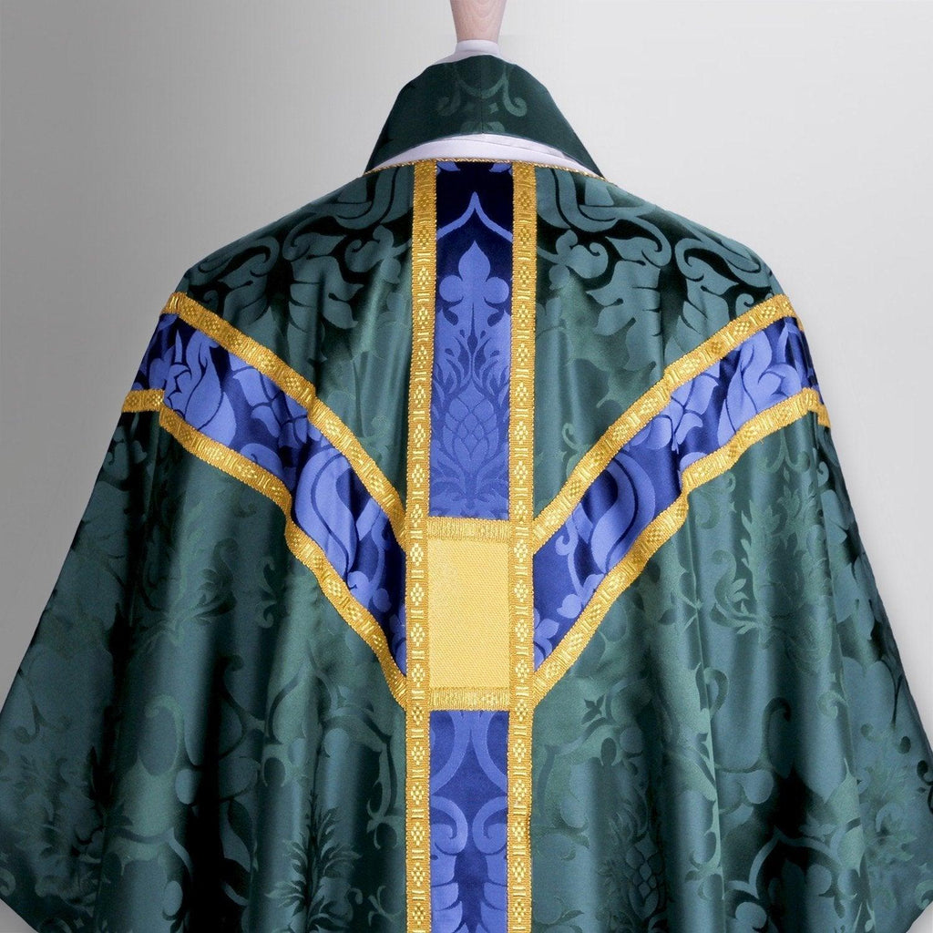 Full Gothic Chasuble in Green Bellini - Watts & Co. (international)