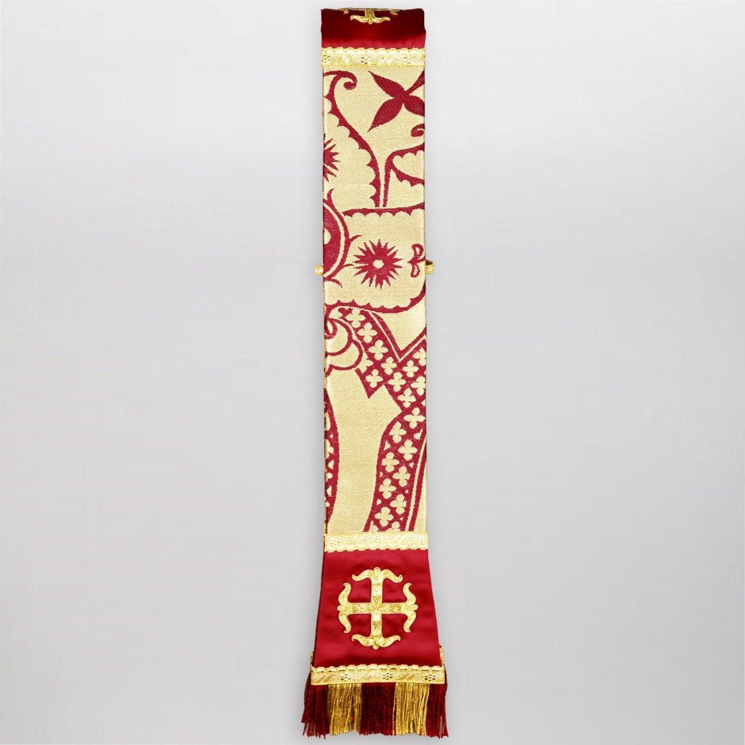 Full Gothic Chasuble in Red/White/Gold Comper Strawberry - Watts & Co. (international)