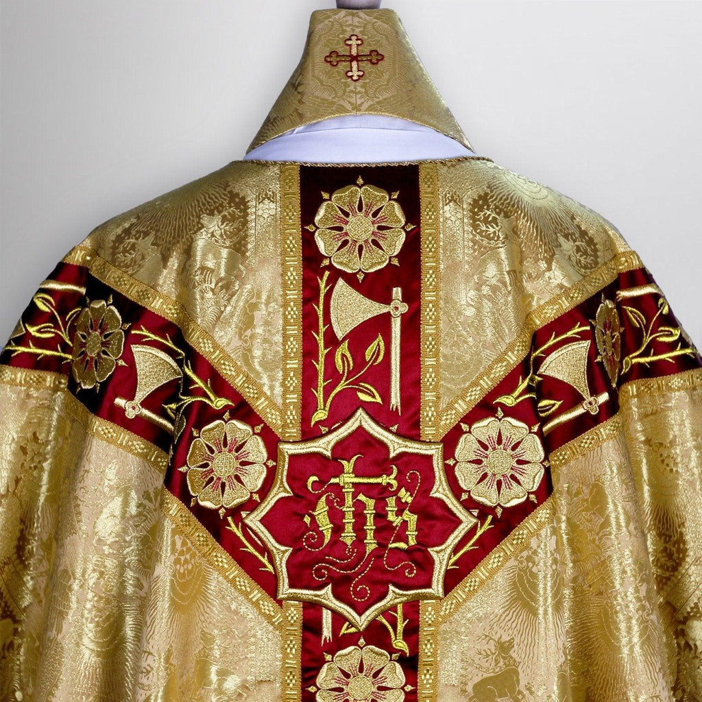 Full Gothic Chasuble in Stag, Cloth of Gold - Watts & Co. (international)