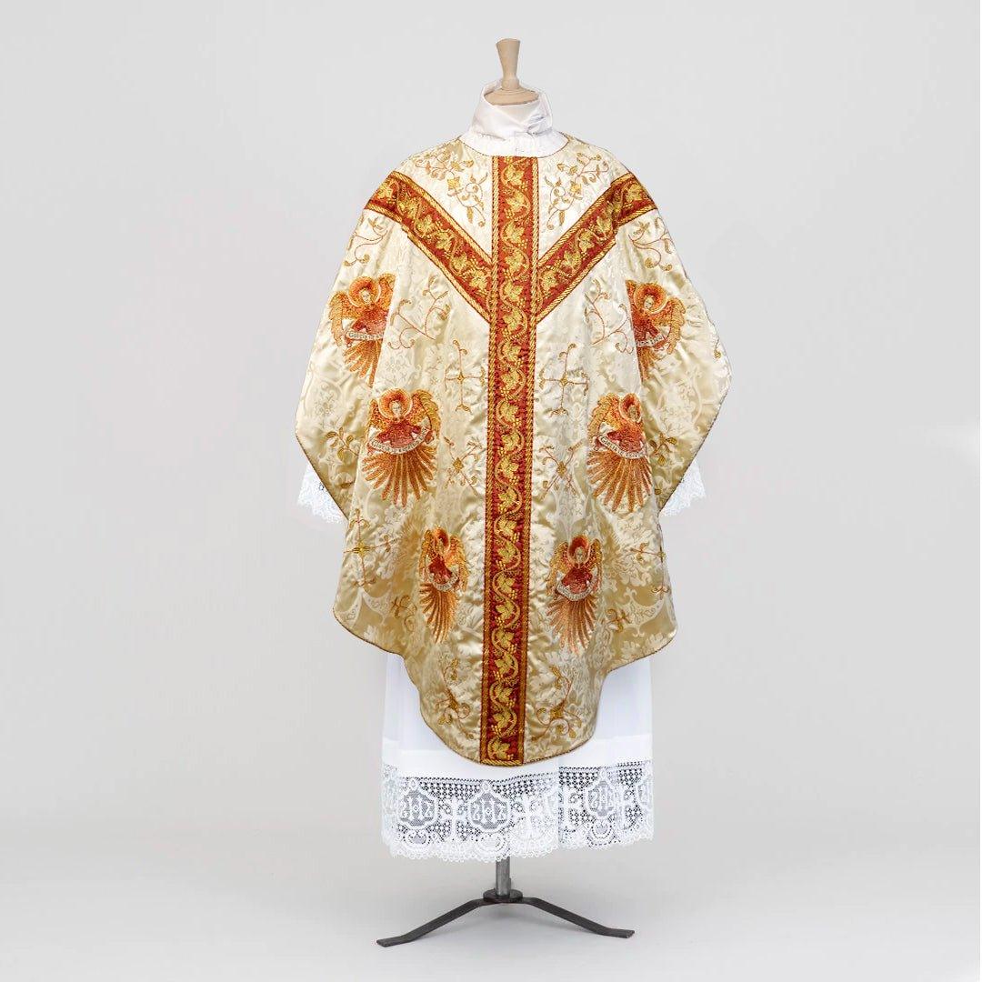 Full Gothic style Angel Chasuble & Stole - Watts & Co.