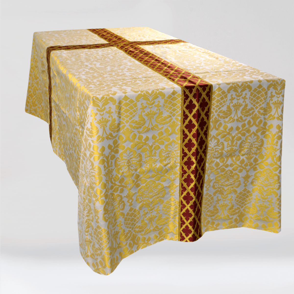 Funeral Pall in White & Gold Davenport - Watts & Co.