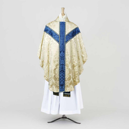 Gothic Chasuble & Stole in Cream 'Gothic' silk - Watts & Co. (international)