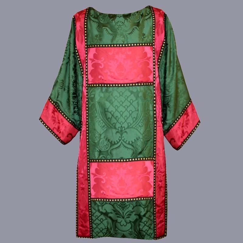 Gothic Dalmatic in Green Comper Cathedral with Comper Rose Bellini Orphreys - Watts & Co. (international)