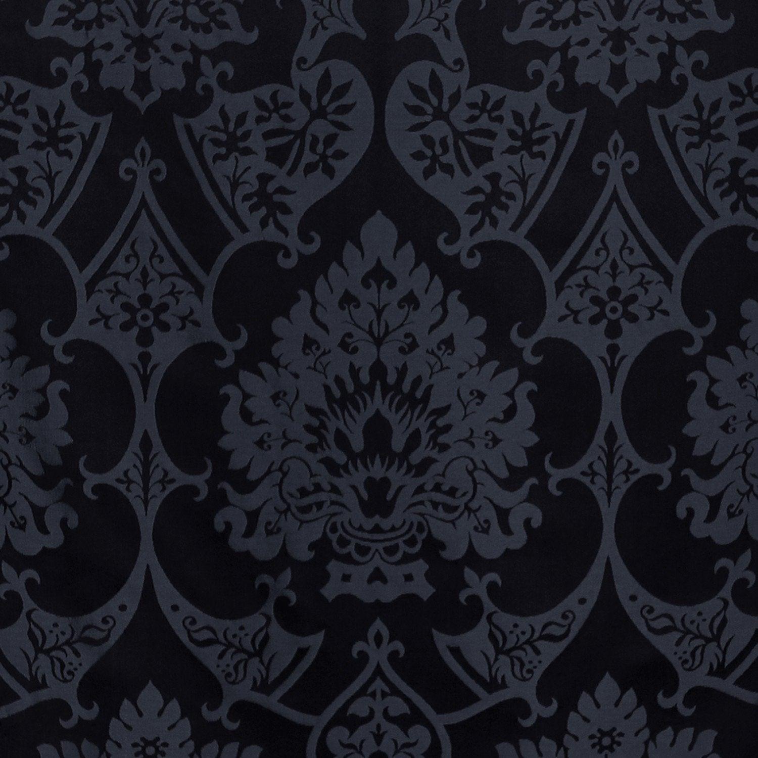 Gothic Silk Damask - Black - Watts & Co. (international)