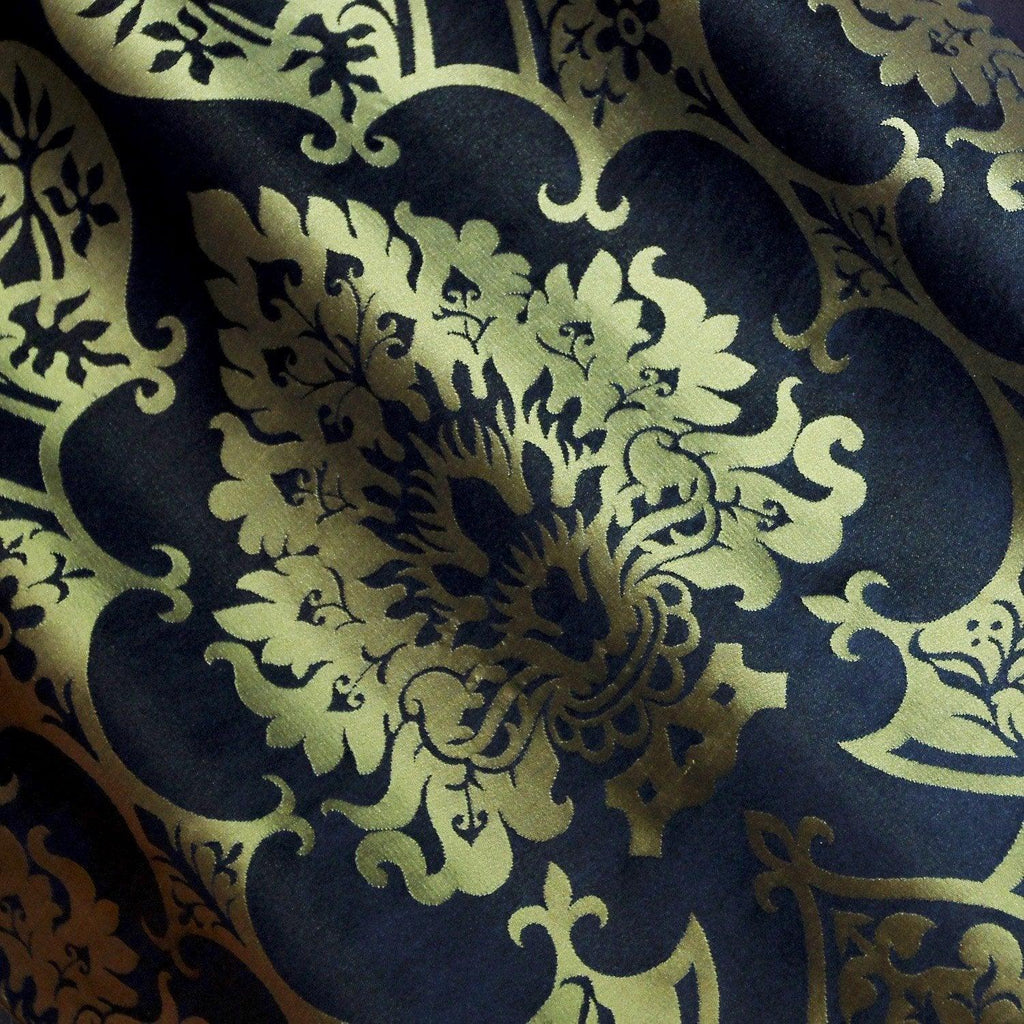 Gothic Silk Damask - Black & Gold - Watts & Co. (international)