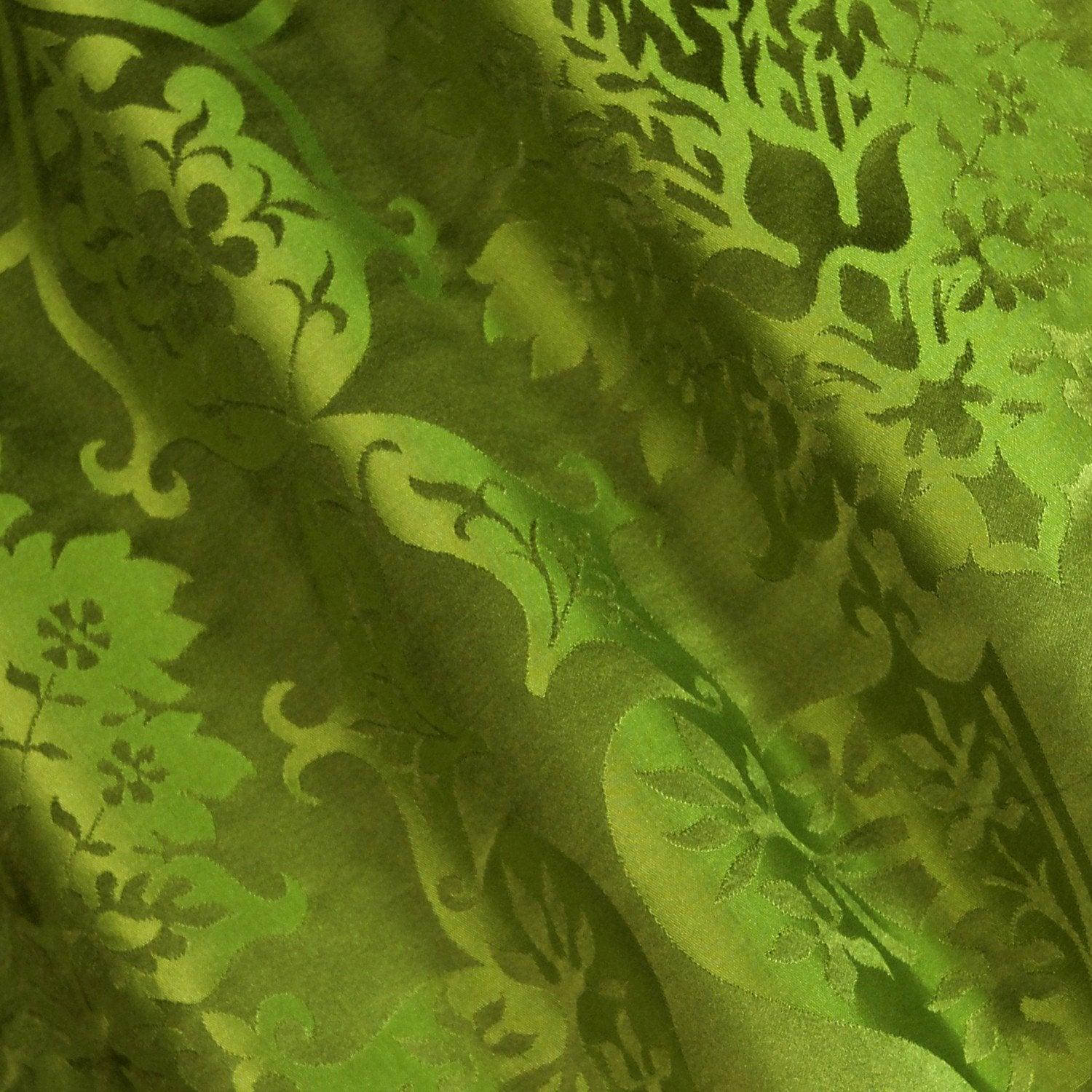 Gothic Silk Damask - Green - Watts & Co. (international)