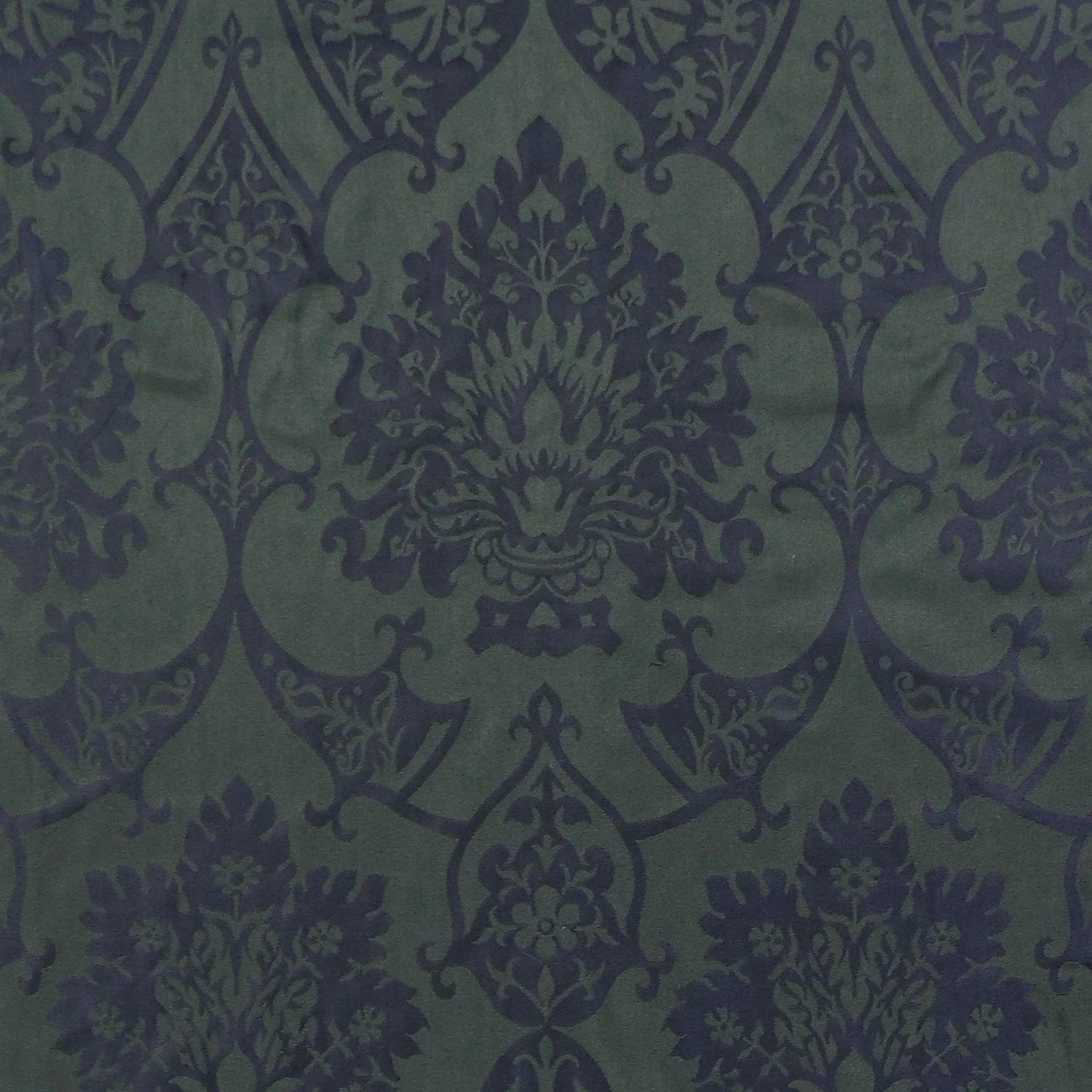 Gothic Silk Damask - Sarum Indigo - Watts & Co.