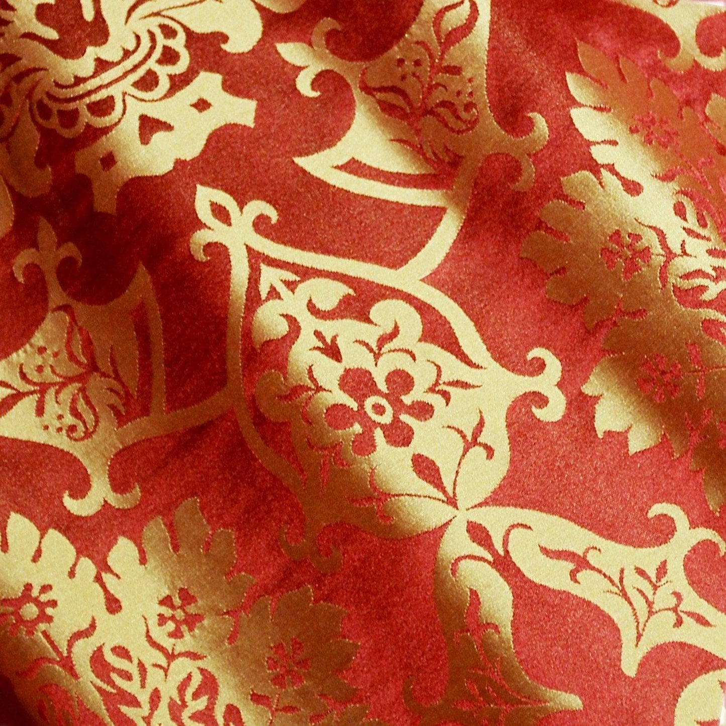Gothic Silk Damask - Sarum Red & Gold - Watts & Co. (international)