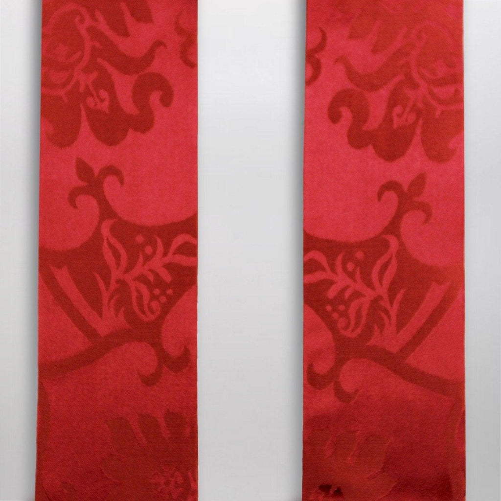 Gothic Stole in Sarum Red Gothic Silk Damask - Watts & Co. (international)