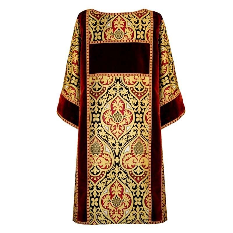 Gothic Tunicle in Black Talbot with Red Velvet Orphreys - Watts & Co. (international)
