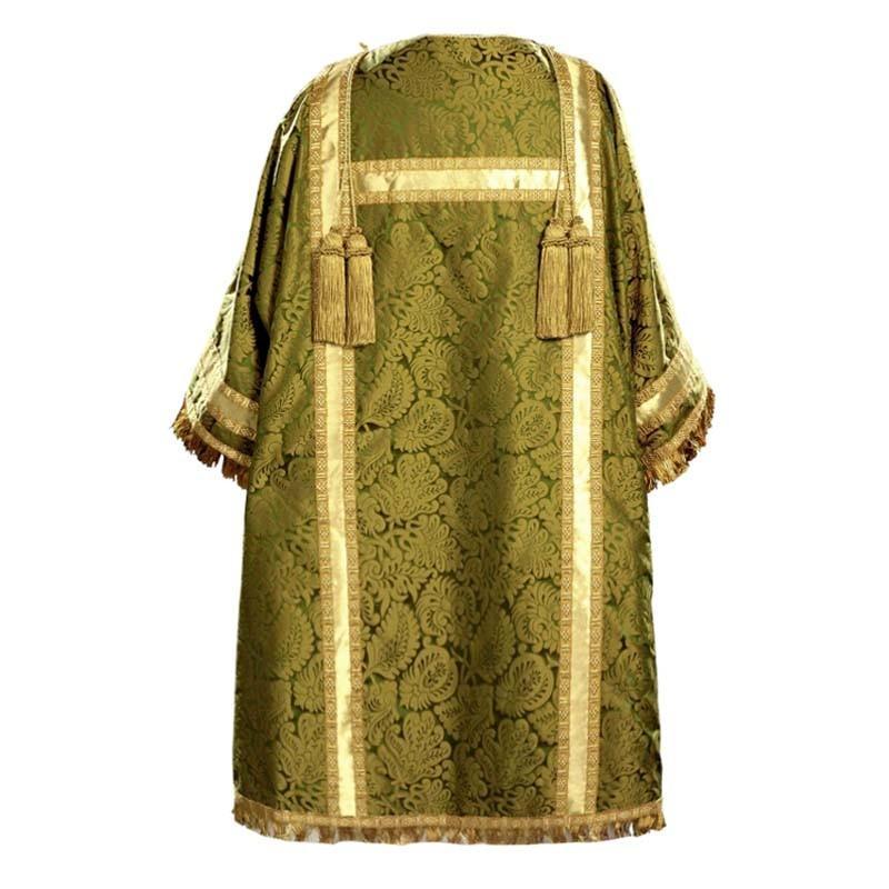 Gothic Tunicle in Green/Gold Holbein with Cloth of Gold Orphreys - Watts & Co. (international)