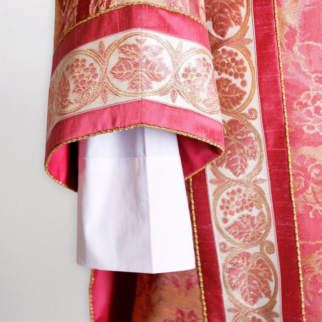 Gothic Tunicle in Rose Venice with Rose Vine Orphreys - Watts & Co. (international)