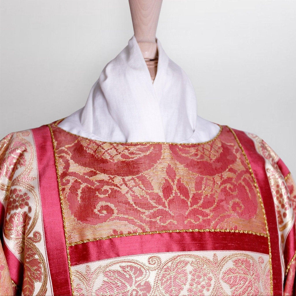 Gothic Tunicle in Rose Venice with Rose Vine Orphreys - Watts & Co. (international)