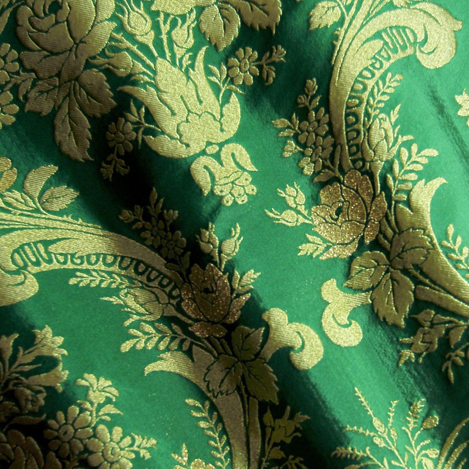 Goya Damask - Green & Gold - Watts & Co. (international)