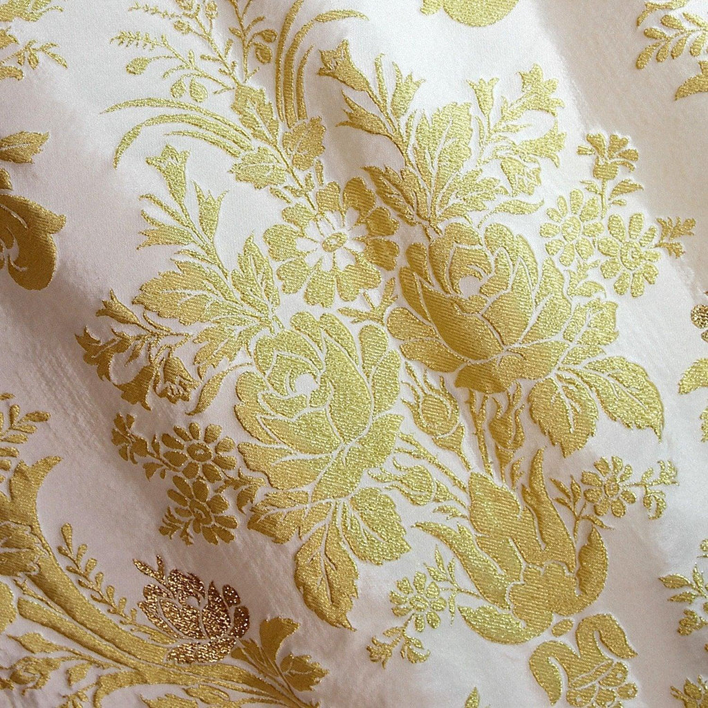 Goya Damask - White & Gold - Watts & Co. (international)