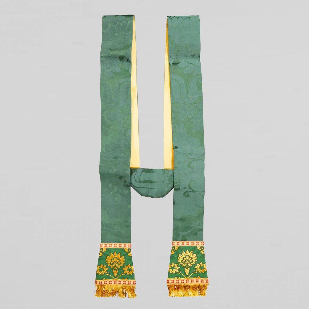 Green Bellini Stole with Green Memlinc Orphreys - Watts & Co.