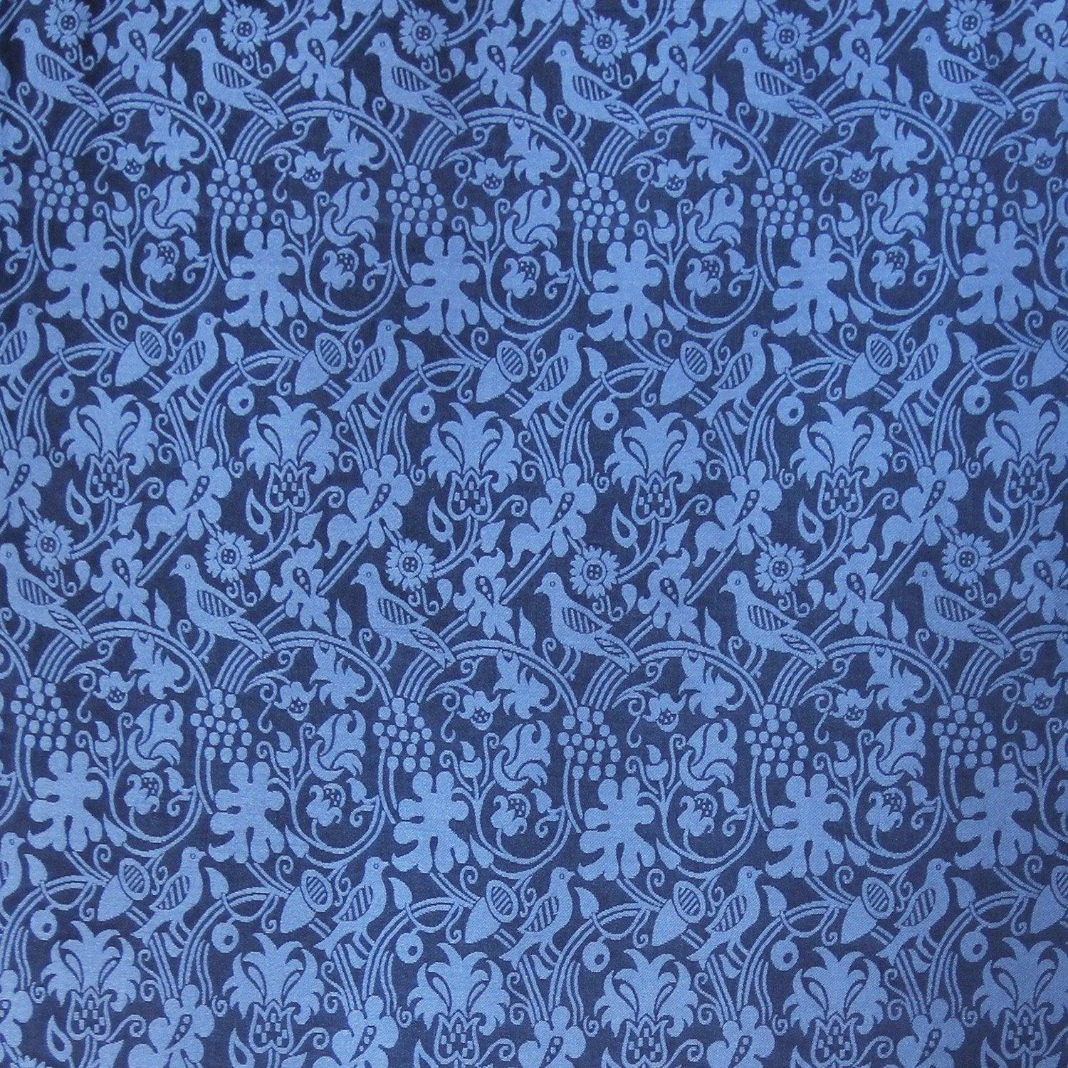 Hilliard Silk Damask - Blue - Watts & Co. (international)