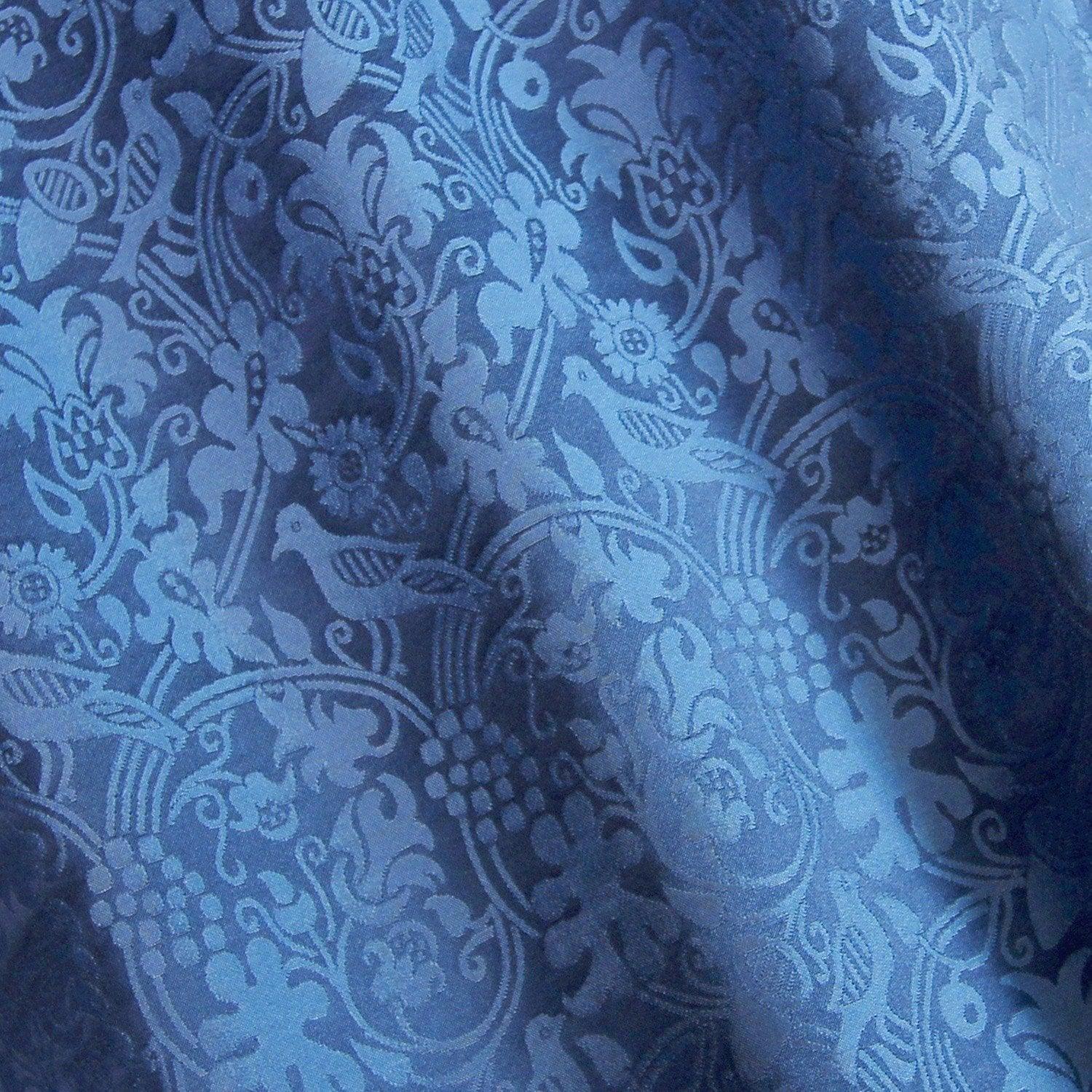 Hilliard Silk Damask - Blue - Watts & Co. (international)