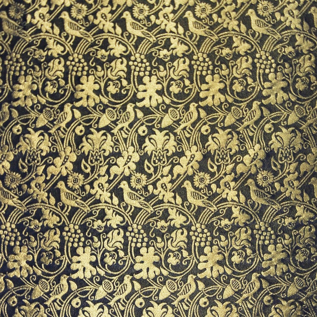 Hilliard Silk Damask - Blue & Gilt - Watts & Co. (international)