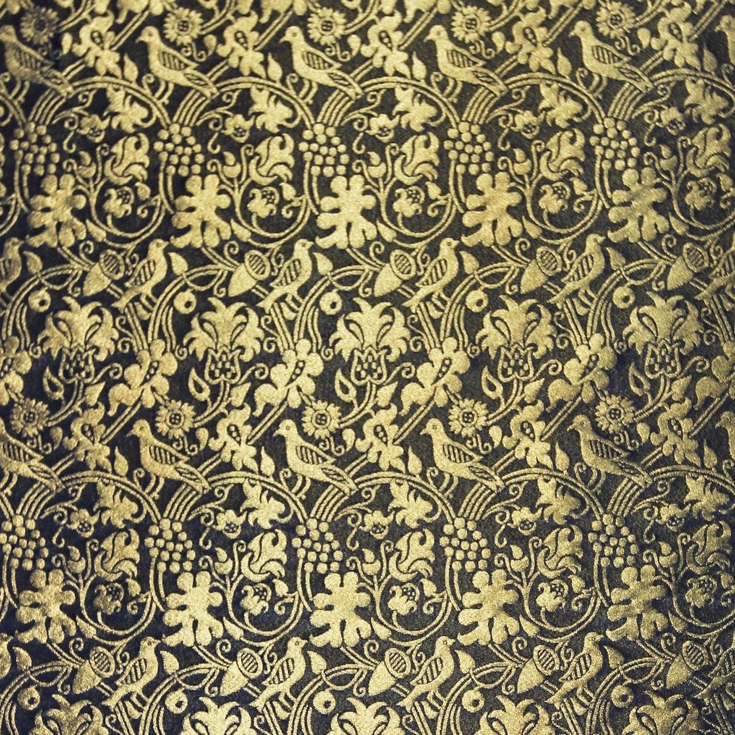 Hilliard Silk Damask - Blue & Gilt - Watts & Co. (international)