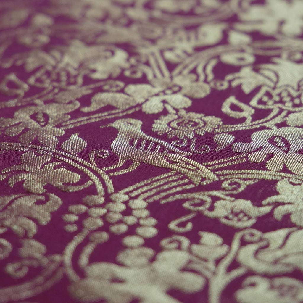 Hilliard Silk Damask - Comper Rose & Gilt - Watts & Co.