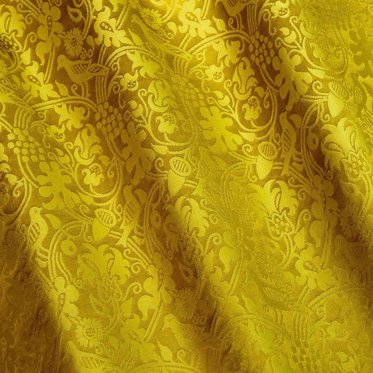 Hilliard Silk Damask - Imperial Yellow - Watts & Co. (international)