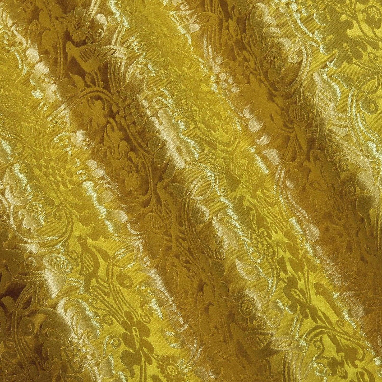 Hilliard Silk Damask - Imperial Yellow & Gilt - Watts & Co. (international)