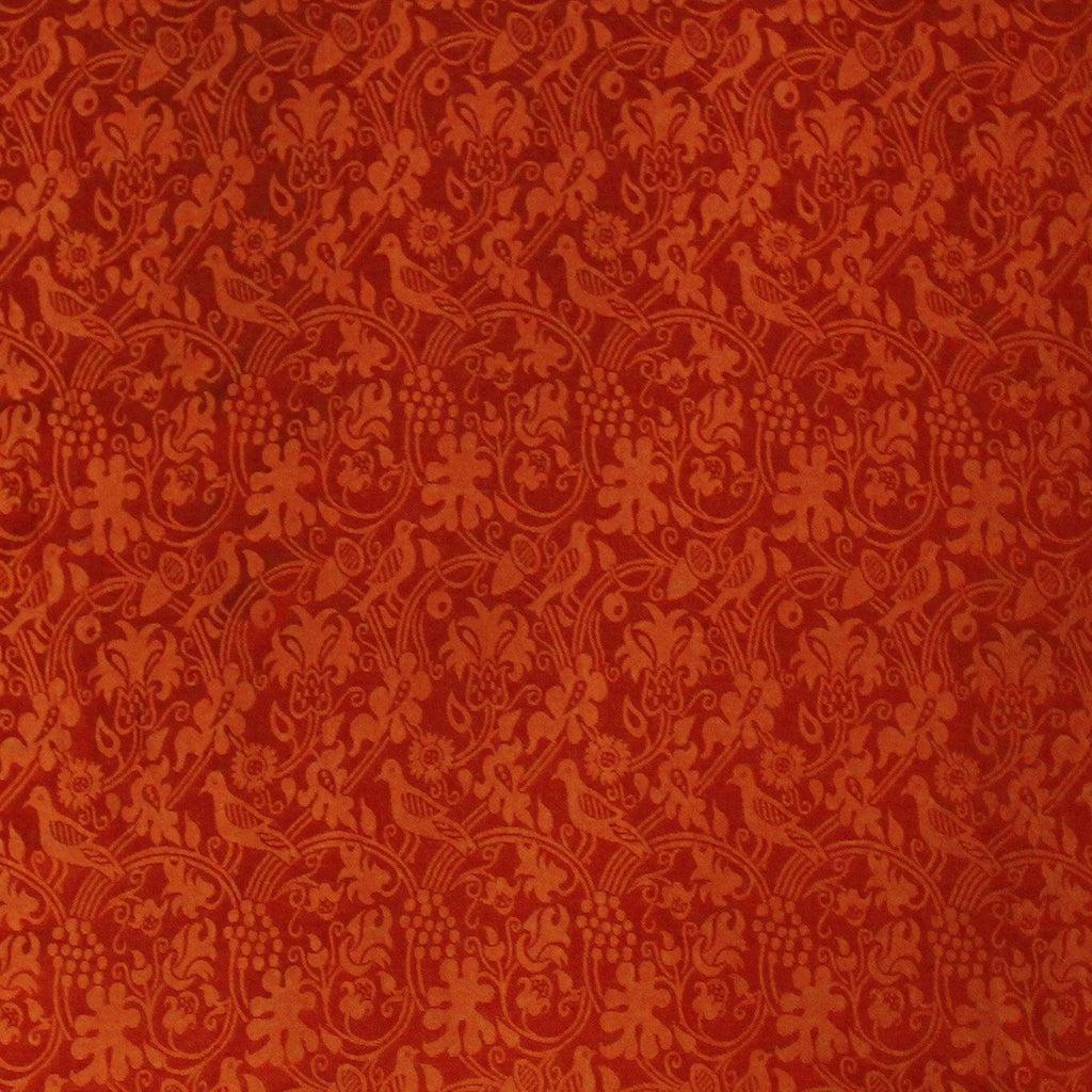 Hilliard Silk Damask - Sarum Red - Watts & Co.