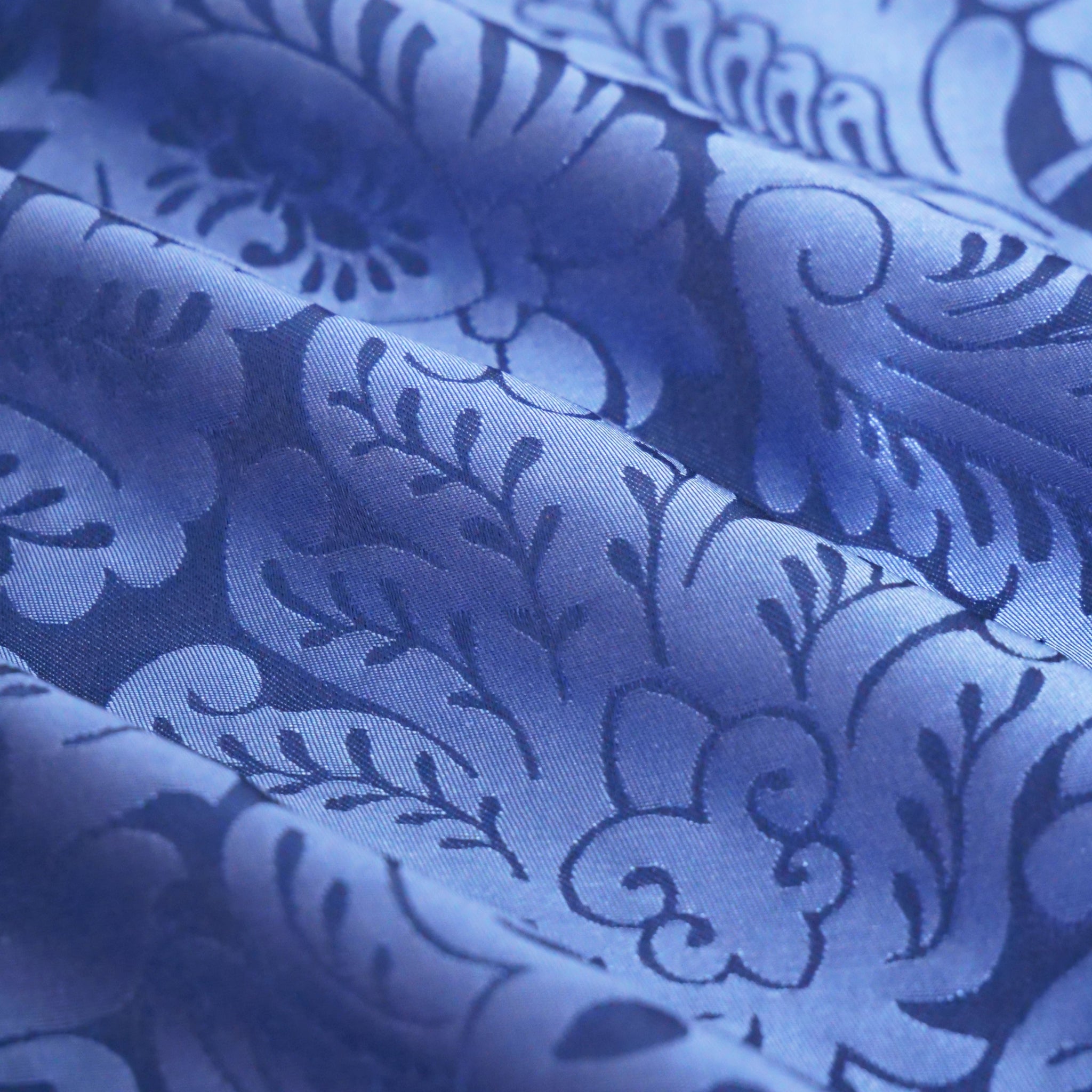 Holbein Silk Damask - Bellini Blue - Watts & Co.
